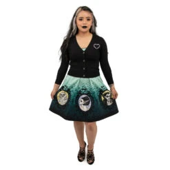 Loungefly Stitch Shoppe Universal Monsters "Alexa" Cropped Cardigan Sweater -Loungefly SSUNISW0001 MonstersHeartAlexisC 5