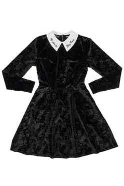 Loungefly Stitch Shoppe Disney Villains Velvet Embossed Print "Kiana" Dress -Loungefly SSWDDR0015FLATFRONT 1000x 8b5ba8ae 9bfe 4258 9c94 fe7d5289101c