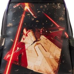 Loungefly Star Wars Episode Two Attack Of The Clones Scene Mini Backpack -Loungefly STBK0385 LFSTARWARSEPISODETWOATTACKOFTHECLONESSCENEMINIBACKPACK0682DETAIL