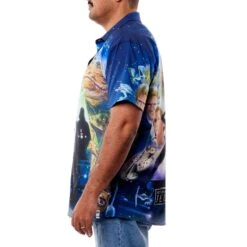 Loungefly Star Wars Return Of The Jedi Poster Camp Shirt -Loungefly STLFSH0002 LFSTARWARSRETURNOFTHEJEDIPOSTERCAMPSHIRT 007