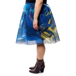 Loungefly Star Wars Dark Side Vs Light Side Double Sided Heather Skirt -Loungefly STSSST0002 SSSTARWARSDARKSIDEVSLIGHTSIDEDOUBLESIDEDHEATHERSKIRT 006
