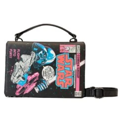 Loungefly Stitch Shoppe Star Wars Dark Side Vs Light Side Comic Book Light Up Crossbody Bag -Loungefly STSSTB0001 SSSTARWARSDARKSIDEVSLIGHTSIDECOMICBOOKLIGHTUPCROSSBODY1798BACK