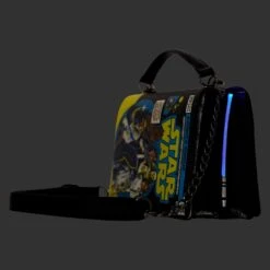 Loungefly Stitch Shoppe Star Wars Dark Side Vs Light Side Comic Book Light Up Crossbody Bag -Loungefly STSSTB0001 SSSTARWARSDARKSIDEVSLIGHTSIDECOMICBOOKLIGHTUPCROSSBODY1806LIGHTSIDE