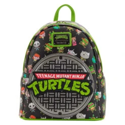 Loungefly TMNT Teenage Mutant Ninja Turtles Sewer Cap AOP Mini Backpack