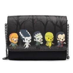 Loungefly Universal Monsters Chibi Line Chain Strap Crossbody