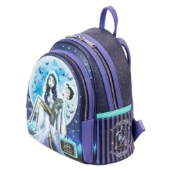 Loungefly WB Corpse Bride Moon Mini Backpack -Loungefly WBBK0017 LFWBCORPSEBRIDEMOONMINIBACKPACK2738QUARTER