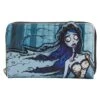 Loungefly Corpse Bride Emily Forest Ziparound Wallet -Loungefly WBWA0001 LFCORPSEBRIDEEMILYFORESTZIPAROUNDWALLET0065FRONT