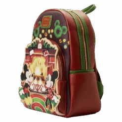 Loungefly Disney Mickey Minnie Hot Cocoa Fireplace Light Up Mini Backpack -Loungefly WD4B29 1