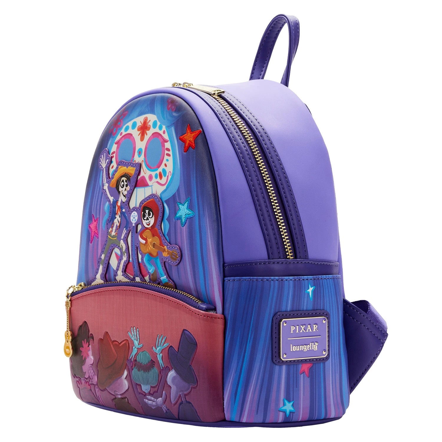 Loungefly Pixar Moments Coco Miguel And Hector Performance Mini Backpack 4 Loungefly Pixar Moments Coco Miguel And Hector Performance Mini Backpack - Image 2