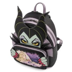 Loungefly Disney Villains Scene Maleficent Sleeping Beauty Mini Backpack -Loungefly WDBK1640 MalificentVillainsSceneMini 3Q