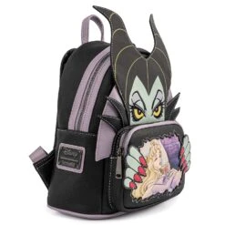 Loungefly Disney Villains Scene Maleficent Sleeping Beauty Mini Backpack -Loungefly WDBK1640 MalificentVillainsSceneMini Side