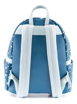 Loungefly Disney Snowman Mickey Minnie Snow Globe Mini Backpack -Loungefly WDBK1850 MickeyMinnieSnowmanBlobeMiniBackpack Back HiRes