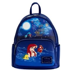 Loungefly Disney The Little Mermaid Ariel Fireworks Mini Backpack -Loungefly WDBK2136 LFDISNEYTHELITTLEMERMAIDARIELFIREWORKSMINIBACKPACK FRONT 0682