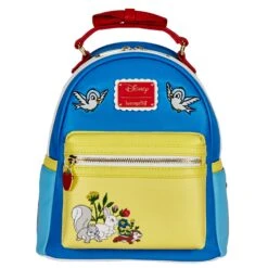 Loungefly Disney Snow White Cosplay Bow Handle Mini Backpack -Loungefly WDBK2137 LFDISNEYSNOWWHITECOSPLAYBOWHANDLEMINIBACKPACK FRONT 050