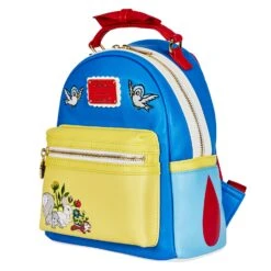 Loungefly Disney Snow White Cosplay Bow Handle Mini Backpack -Loungefly WDBK2137 LFDISNEYSNOWWHITECOSPLAYBOWHANDLEMINIBACKPACK SIDE 51