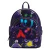 Loungefly Disney Villains Triple Pocket Glow In The Dark Mini Backpack -Loungefly WDBK2555 LFDISNEYVILLAINSTRIPLEPOCKETGLOWINTHEDARKMINIBKPK0030FRONT