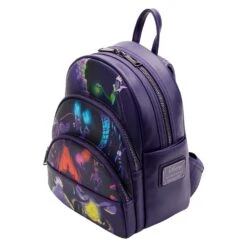 Loungefly Disney Villains Triple Pocket Glow In The Dark Mini Backpack -Loungefly WDBK2555 LFDISNEYVILLAINSTRIPLEPOCKETGLOWINTHEDARKMINIBKPK0033QUARTER