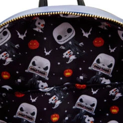 Loungefly Funko Pop! By Loungefly Jack Skellington Mini Backpack -Loungefly WDBK2560 POPBYLFDISNEYNBCJACKSKE 5