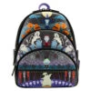 Loungefly Disney Nightmare Before Christmas Triple Pocket Glow Triple Pocket Mini Backpack