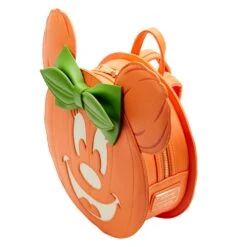 Loungefly Disney Glow Face Pumpkin Minnie Mini Backpack -Loungefly WDBK2562 LFDISNEYGLOWFACEEMINNIEPUMPKINMINIBACKPACK50002QUARTER