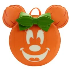 Loungefly Disney Glow Face Pumpkin Minnie Mini Backpack