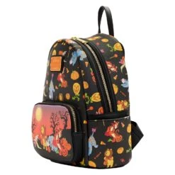 Loungefly Disney Winnie The Pooh Halloween Group Mini Backpack -Loungefly WDBK2567 LFDISNEYWINNIETHEPOOHHALLOWEENGROUPMINIBACKPACK0005SIDE
