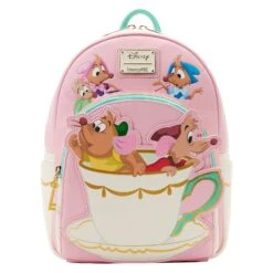 Loungefly Disney Cinderella Gus And Jaq Teacup Mini Backpack