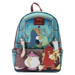 Loungefly Disney Beauty And The Beast Fireplace Scene Mini Backpack
