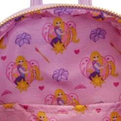 Loungefly Disney Rapunzel Princess Scene Mini Backpack 15 Loungefly Disney Rapunzel Princess Scene Mini Backpack -Loungefly WDBK2926 LFDISNEYRAPUNZELPRINCESSSCENEMINIBACKPACK3503INSIDE