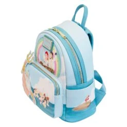 Loungefly Disney Little Mermaid Tritons Gift Mini Backpack -Loungefly WDBK2931 LFDISNEYLITTLEMERMAIDTRITONSGIFTMINIBACKPACK3050QUARTER
