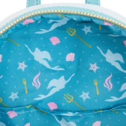 Loungefly Disney Little Mermaid Tritons Gift Mini Backpack -Loungefly WDBK2931 LFDISNEYLITTLEMERMAIDTRITONSGIFTMINIBACKPACK3054INSIDE