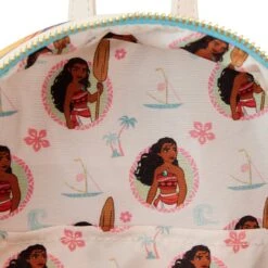 Loungefly Disney Moana Princess Scene Series Mini Backpack -Loungefly WDBK3060 LFDISNEYMOANAPRINCESSSCENESMINIBACKPACK0662INSIDE