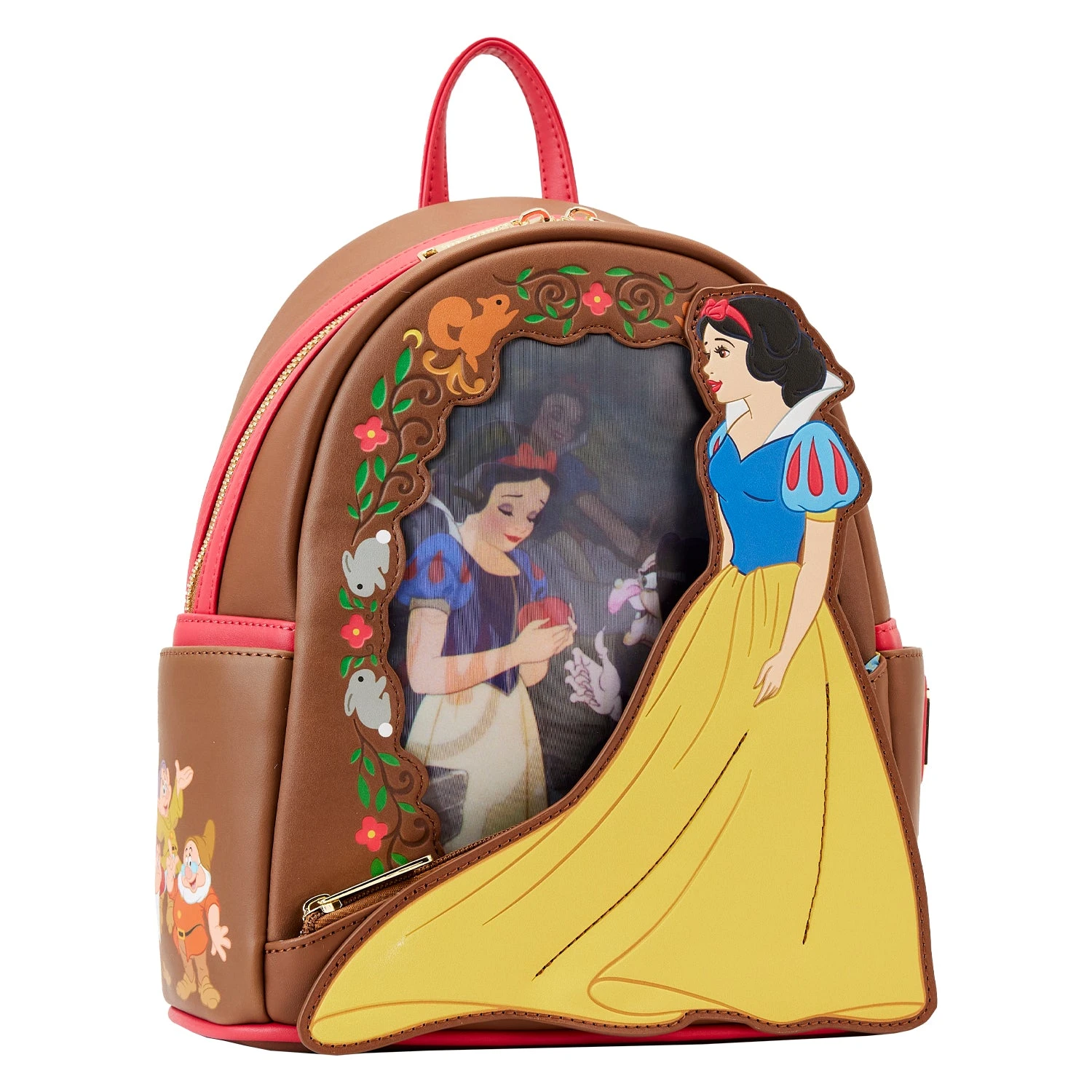 Loungefly Disney Snow White Lenticular Princess Series Mini Backpack 4 Loungefly Disney Snow White Lenticular Princess Series Mini Backpack - Image 2