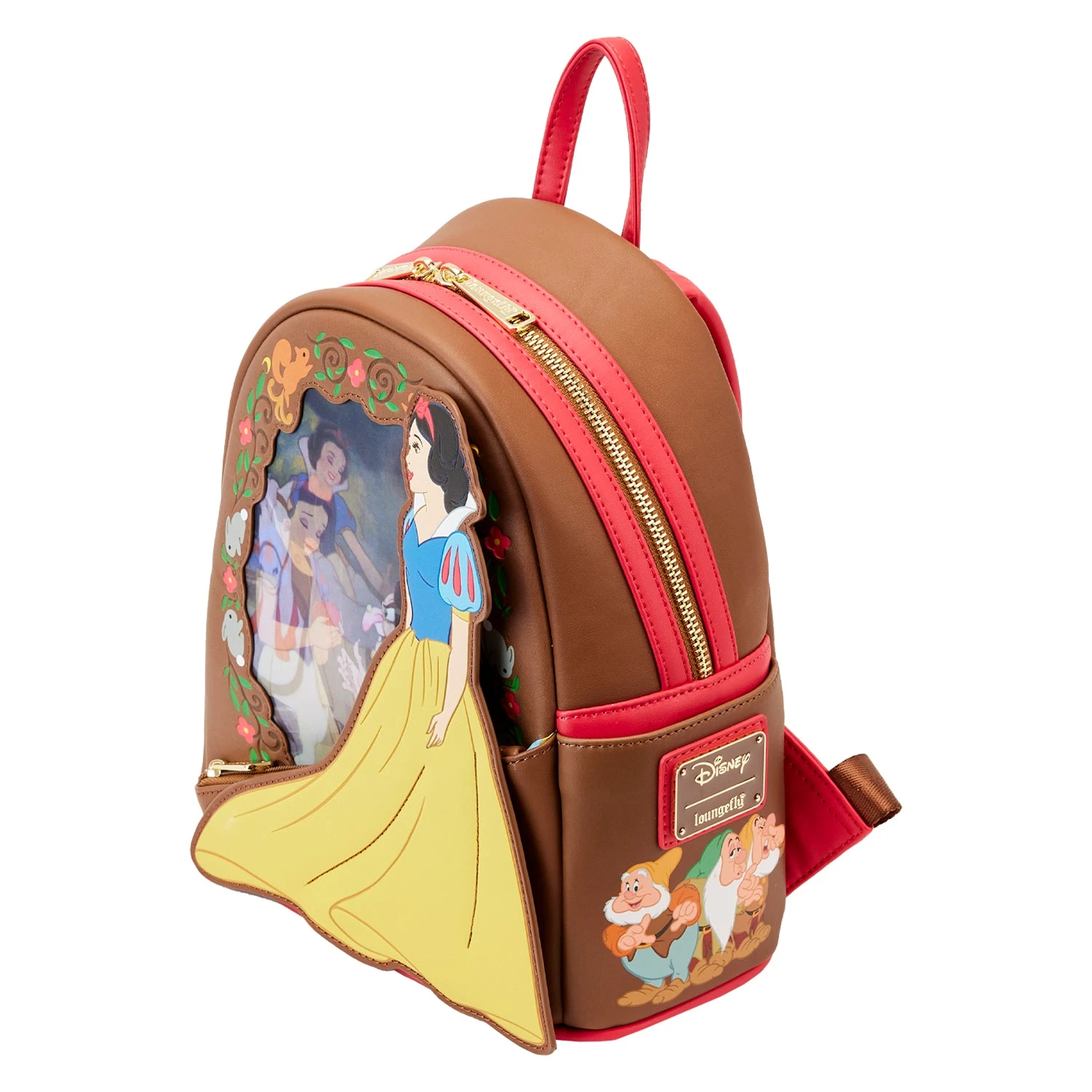 Loungefly Disney Snow White Lenticular Princess Series Mini Backpack 6 Loungefly Disney Snow White Lenticular Princess Series Mini Backpack - Image 4