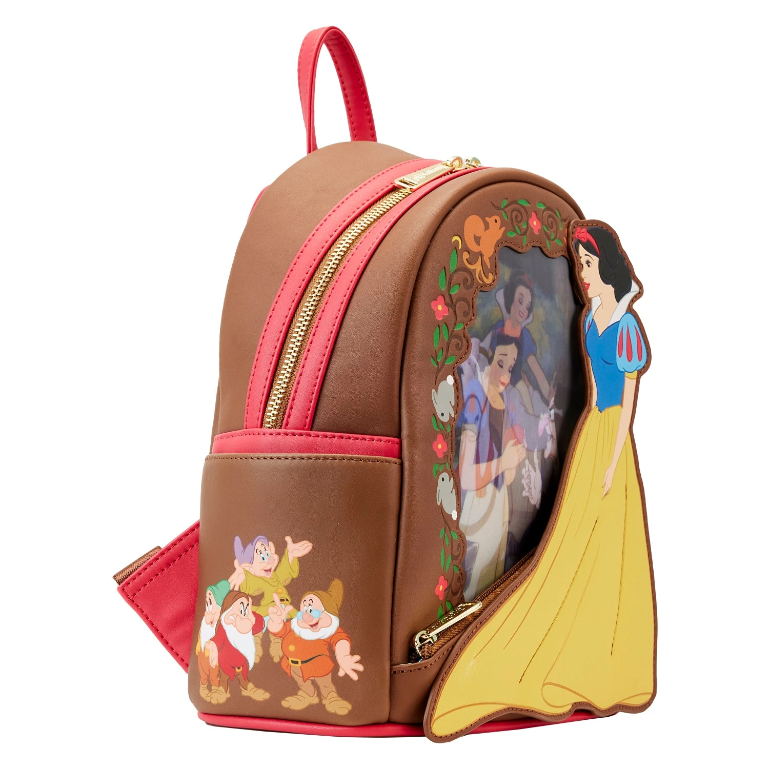 Loungefly Disney Snow White Lenticular Princess Series Mini Backpack 7 Loungefly Disney Snow White Lenticular Princess Series Mini Backpack - Image 5