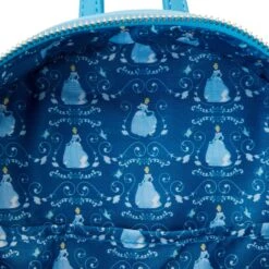 Loungefly Disney Cinderella Princess Lenticular Series Mini Backpack -Loungefly WDBK3123 LFDISNEYCINDERELLAPRINCESSLENTICULARSERIESMINIBACKPACK0909INSIDE