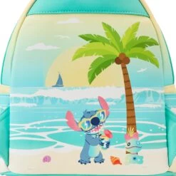 Loungefly Disney Stitch Sandcastle Beach Surprise Mini Backpack -Loungefly WDBK3125 LFSTITCHSANDCASTLEBEACHSURPRISEMINIBACKPACK0807DETAILcopy