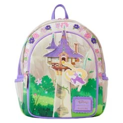 Loungefly Disney Tangled Rapunzel Swinging From Tower Mini Backpack -Loungefly WDBK3224 LFDISNEYTANGLEDRAPUNZELSWINGINGFROMTOWERMINIBACKPACK1662MOVEMENT