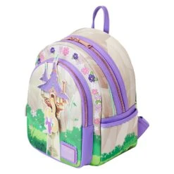 Loungefly Disney Tangled Rapunzel Swinging From Tower Mini Backpack -Loungefly WDBK3224 LFDISNEYTANGLEDRAPUNZELSWINGINGFROMTOWERMINIBACKPACK1664QUARTER