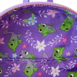 Loungefly Disney Tangled Rapunzel Swinging From Tower Mini Backpack -Loungefly WDBK3224 LFDISNEYTANGLEDRAPUNZELSWINGINGFROMTOWERMINIBACKPACK1668INSIDE