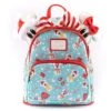 Loungefly Disney Mickey Minnie Snowman AOP Mini Backpack Headband Set