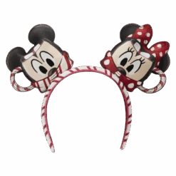 Loungefly Disney Hot Cocoa AOP Mini Backpack & Ear Headband -Loungefly WDBKS0019 LFDISNEYHOTCOCOAAOPMINIBACKPACKWITHHEADBANDCOMBO0532EARSFRONT