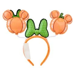 Loungefly Stitch Shoppe Disney Mickey And Minnie Mouse Pumpkin Balloon Ear Headband -Loungefly WDHB0121 LFDISNEYMICKEYANDMINNIEPUMPKINBALLOONHEADBAND2776BACK