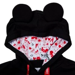 Loungefly Disney 100th Mouseketeers Varsity Unisex Hoodie -Loungefly WDLFH0026 LFDISNEY100THMOUSEKETEERSVARSITYUNISEXHOODIE0013HOOD