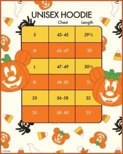 Loungefly Disney Minnie Halloween Unisex Hoodie -Loungefly WDLFHD0017 Candycorn hoodie Size