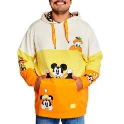 Loungefly Disney Mickey & Friends Candy Corn Unisex Hoodie -Loungefly WDLFHD0033 LFDISNEYMICKEYFRIENDSCANDYCORNHOODIE 014