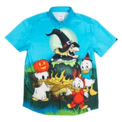 Loungefly Disney Huey, Dewie & Louie Halloween Camp Shirt -Loungefly WDLFSH0028 LFDISNEYHUEYDEWEYANDL