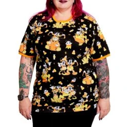 Loungefly Disney Mickey & Friends Candy Corn Unisex Tee -Loungefly WDLFSH0047 LFDISNEYMICKEYFRIENDSCANDYCORNTEE 010