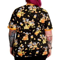 Loungefly Disney Mickey & Friends Candy Corn Unisex Tee -Loungefly WDLFSH0047 LFDISNEYMICKEYFRIENDSCANDYCORNTEE 012