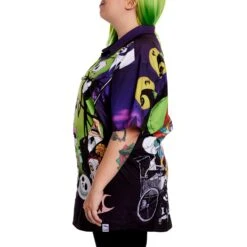 Loungefly Disney The Nightmare Before Christmas Camp Shirt -Loungefly WDLFSH0050 LFDISNEYNIGHTMAREBEFORECHRISTMASCAMPSHIRT 007